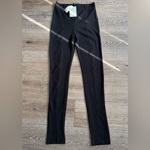 H&M Black Seam-Front Slim Leg Pants